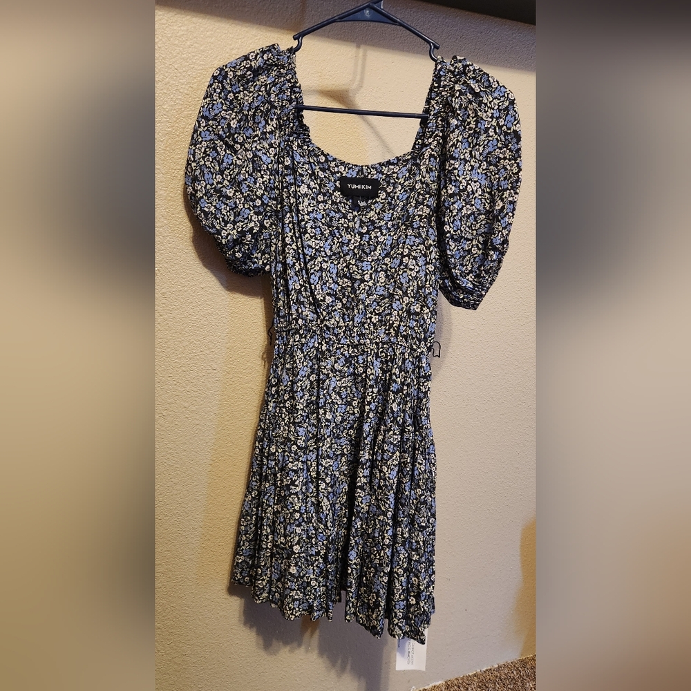 Yumi Kim Floral Dress with Puff Sleeves